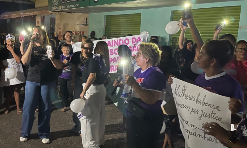 Tentativa de boicote: energia vai ‘embora misteriosamente’ durante protesto da Virada Feminina do AM contra vereadora Betinha em Borba