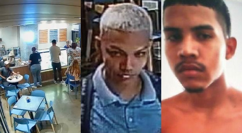 Violentos e armados: Hugo e “Dentinho” são procurados por assaltar cafeteria em Manaus