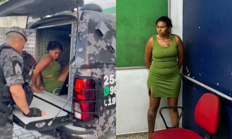 Morena e perigosa: vulgo Kika do Cristo Reis é presa e revela esconderijo de drogas em Manaus; veja vídeo