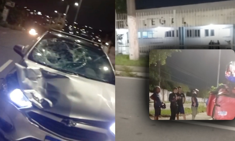 Urgente: homem é atropelado na frente do IML em Manaus; veja vídeo