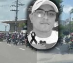 Mototaxistas realizam cortejo na Ponta Negra em despedida ao colega assassinado durante corrida em Manaus; veja vídeo