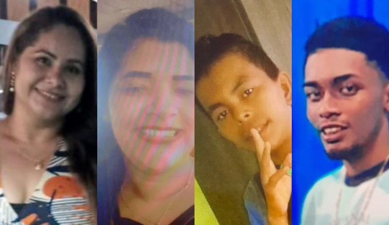 Polícia divulga imagens de quatro pessoas desaparecidas em Manaus