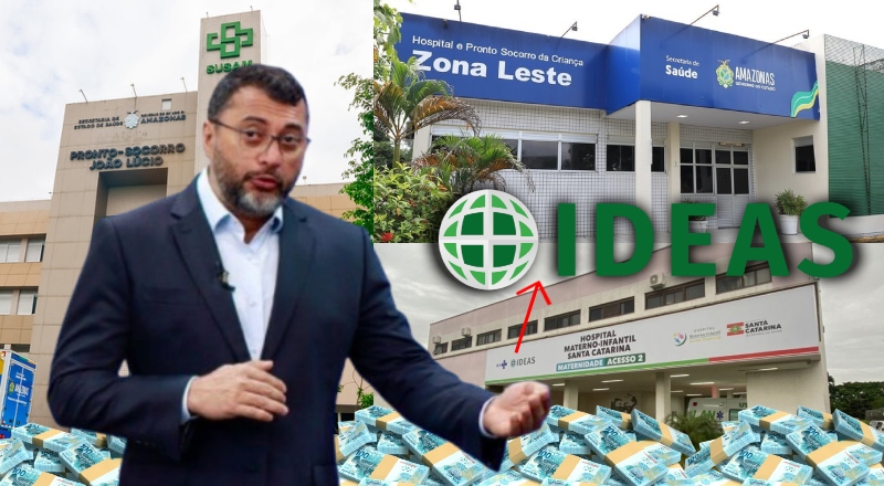 Wilson Lima entrega por R$ 1,97 bilhão administração de hospitais do AM para instituto envolvido com mortes de bebês em SC