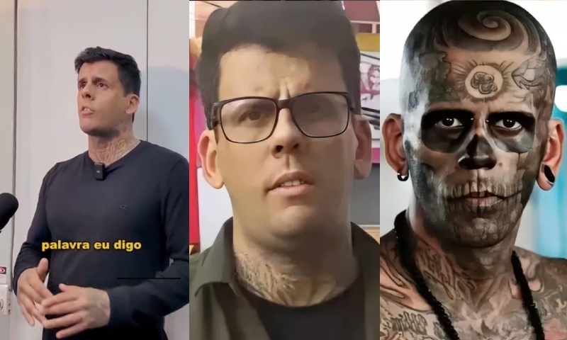 “Quero ser como Deus me criou”: homem que já foi o mais tatuado do Brasil renasce em Jesus Cristo; veja vídeo