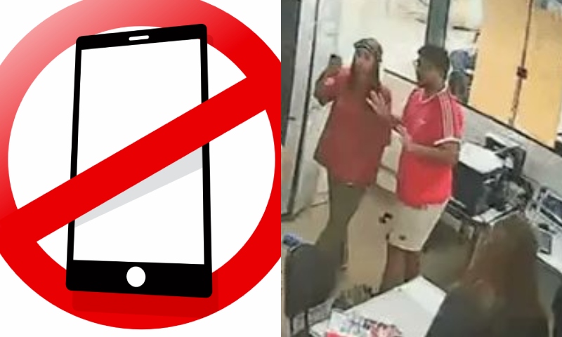Pai invade escola e agride professor que proibiu aluna de usar celular em sala de aula; veja vídeo