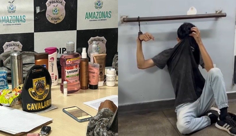 Vulgo ‘Catinga’ é preso acusado de roubar produtos de higiene no Centro de Manaus; veja vídeo