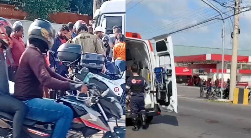 Mulher morre em acidente de moto na avenida Max Teixeira, em Manaus; veja vídeo