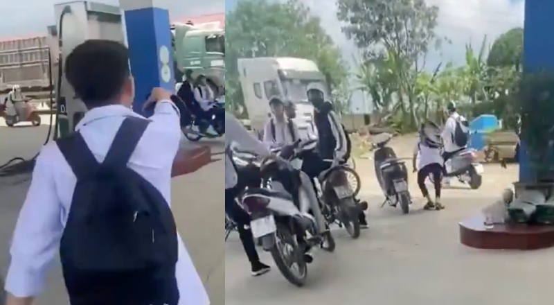 Briga entre estudantes em posto de gasolina termina em tragédia; veja vídeo