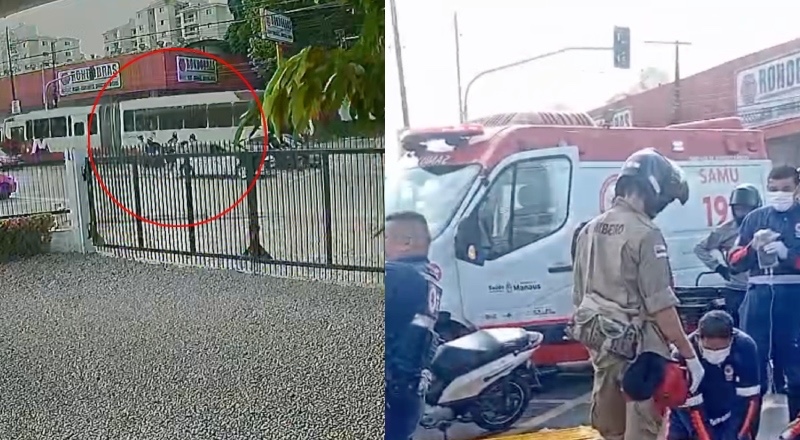 Veja momento em que ônibus articulado mata mulher na avenida Max Teixeira, em Manaus; vídeo