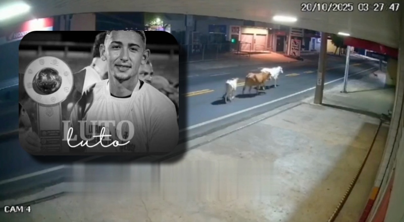 Vídeo mostra momento em que jogador de apenas 20 anos morre em acidente de moto; veja