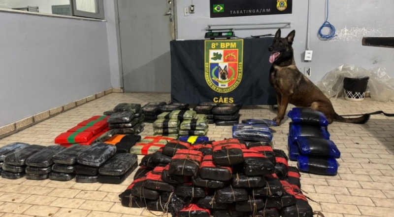 PF e PM apreendem mais de 170 kg de drogas no interior do Amazonas