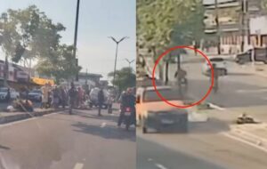 Piloto de moto morre em acidente na Cosme Ferreira após sofrer mal súbito; veja vídeo