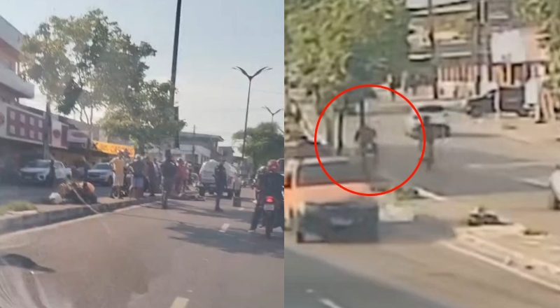 Piloto de moto morre em acidente na Cosme Ferreira após sofrer mal súbito; veja vídeo