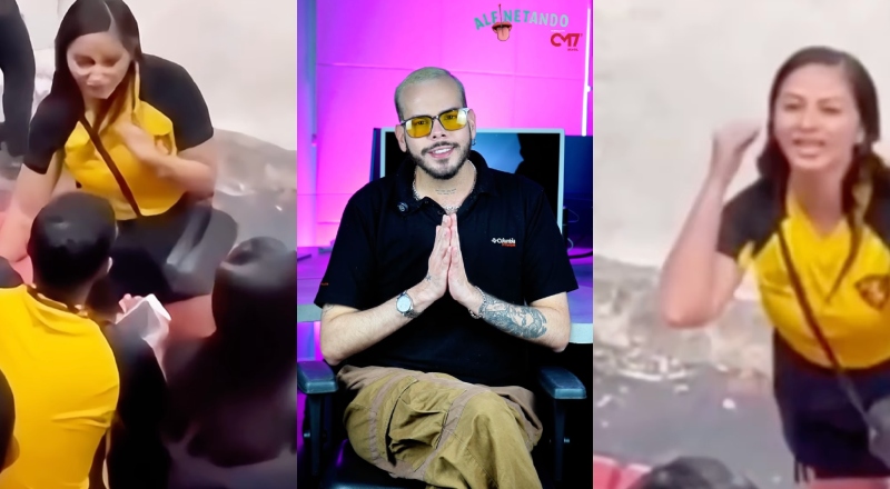 Mulher flagra marido assistindo jogo com a amante e barraco tem final inusitado