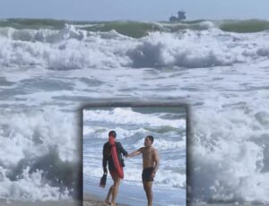 Furacão Melissa deixa mar agitado e gera alerta em Fort Lauderdale; autoridades pedem que banhistas evitem o mar