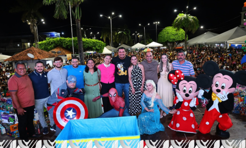 Amor e cuidado marcam Dia das Crianças com o prefeito Thomé Neto e primeira dama Renata Pinheiro em Autazes