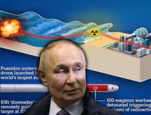 Putin anuncia teste bem-sucedido do torpedo nuclear “Poseidon”, capaz de gerar tsunamis radioativos