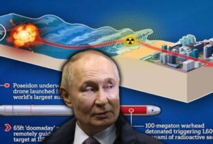 Putin anuncia teste bem-sucedido do torpedo nuclear “Poseidon”, capaz de gerar tsunamis radioativos