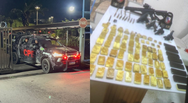 Policiais envolvidos em contrabando de ouro são presos durante operação em Manaus; veja