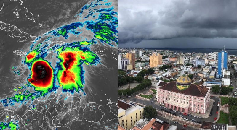 Furacão Melissa ameaça o Amazonas e pode intensificar temporais nos próximos dias