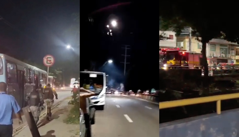 Fogo, bala e bomba na Compensa: moradores fecham a Avenida Brasil em protesto por morte de jovem; veja vídeo