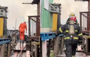 Bombeiros controlam incêndio no bairro São Jorge; veja vídeo