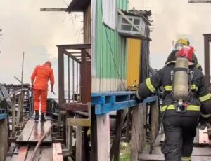 Bombeiros controlam incêndio no bairro São Jorge; veja vídeo