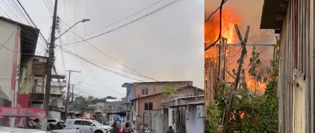 Criminosos se aproveitam de desespero em incêndio e saqueiam casas durante incêndio no São Jorge