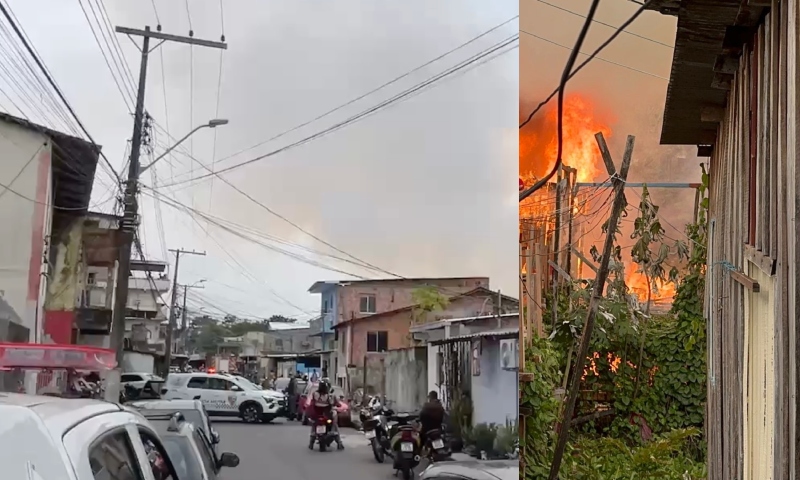 Criminosos se aproveitam de desespero em incêndio e saqueiam casas durante incêndio no São Jorge