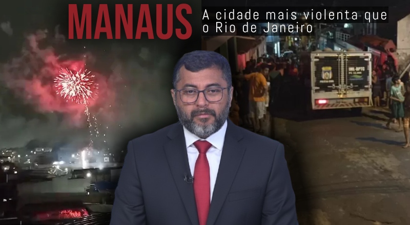 Manaus se torna uma cidade mais violenta que o RJ durante governo Wilson Lima; veja os dados