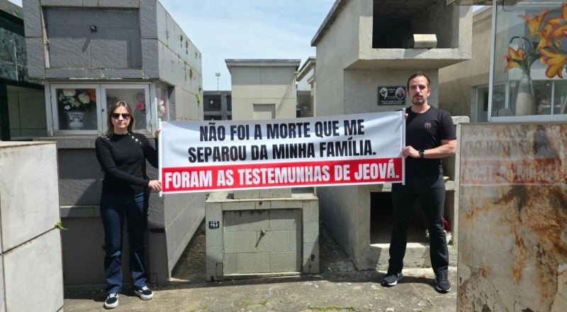 Manifestação em cemitérios: ‘morte social’ de ex-Testemunhas de Jeová é denunciada em campos santos do Brasil