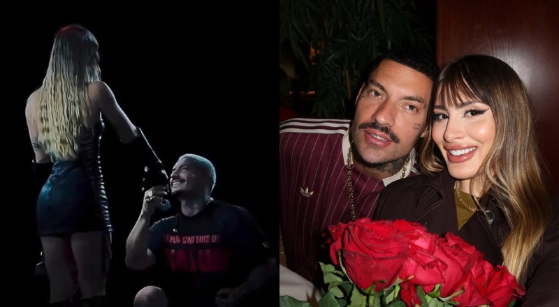 Filipe Ret pede a amazonense Agatha Sá em casamento durante show em Manaus; veja vídeo