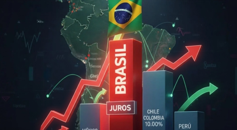 Brasil amarra economia com juros altos enquanto países vizinhos aceleram recuperação econômica