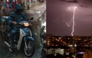 "Motoqueiro, leve sua capa de chuva!": Manaus deve ter um dia com trovões e raios nesta terça-feira (4)