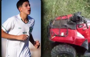 Jogador de 15 anos que era promessa no futebol morre em acidente de quadriciclo