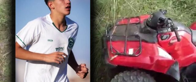 Jogador de 15 anos que era promessa no futebol morre em acidente de quadriciclo