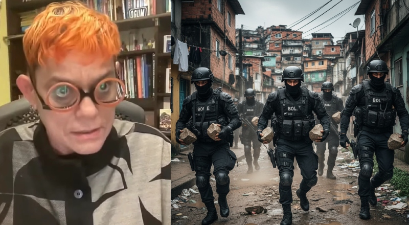 “Especialista em segurança” viraliza após dizer que pedra neutralizaria bandidos com fuzis; veja vídeo