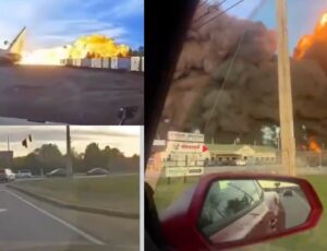 "Explodiu bem na nossa frente!": veja a reação de moradores que filmaram a tragédia do avião cargueiro da UPS; vídeo