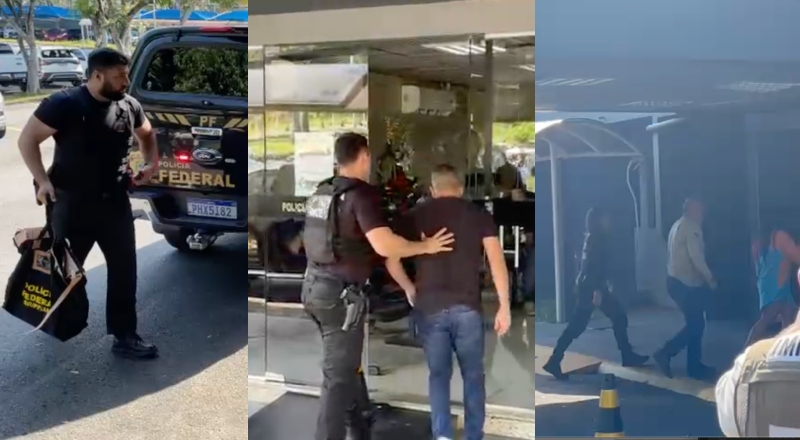 Veja momento em que advogados ligados ao CV são levados para delegacia da PF em Manaus; vídeo