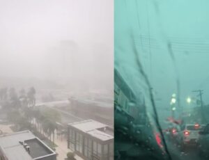 Urgente: temporal atinge a cidade de Manaus; parte da cidade fica sem energia; veja vídeo