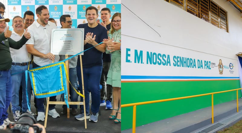 Prefeitura de Manaus reinaugura escola municipal Nossa Senhora da Paz