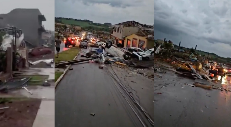 Tornado devastador atinge o Paraná e deixa seis mortos e mais de 430 feridos
