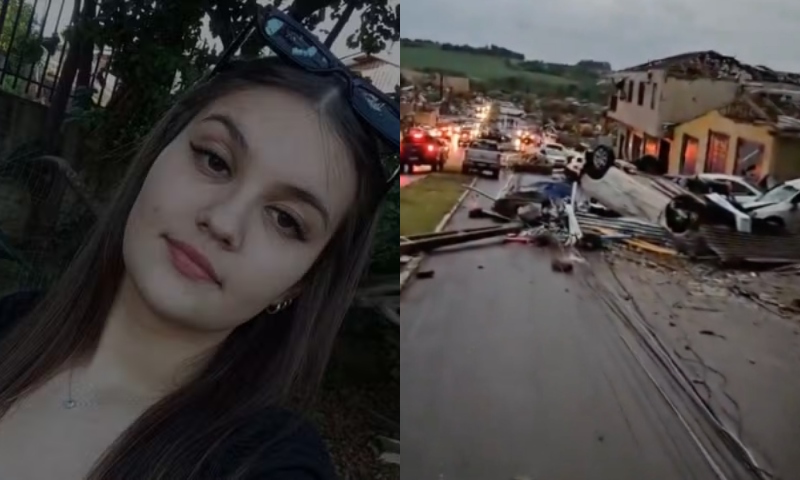 Jovem de 14 anos é uma das vítimas do tornado que devastou cidade no Paraná