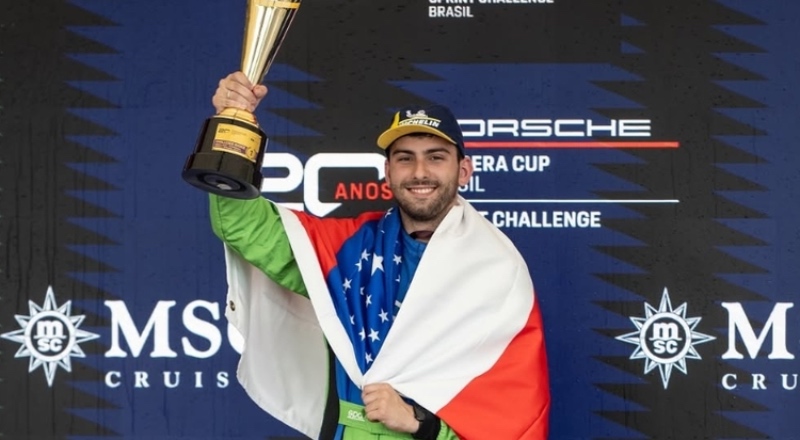 Piloto amazonense José Moura Neto vence em Interlagos e leva o Amazonas ao pódio da Porsche Cup