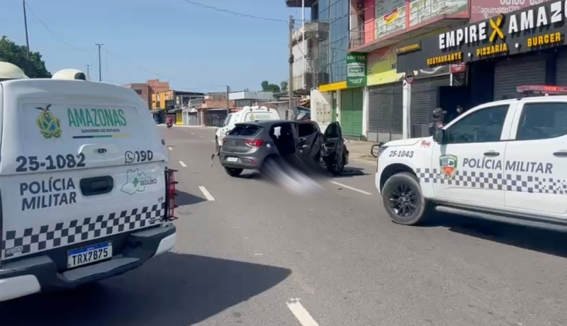 Homem morre em grave acidente de trânsito em Manaus; veja vídeo
