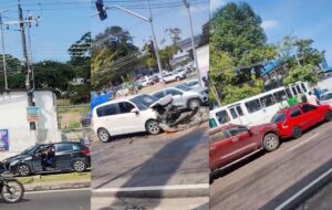 Curiosidade custa caro: motorista bate após parar para ver acidente na avenida Constantino Nery, em Manaus; veja vídeo