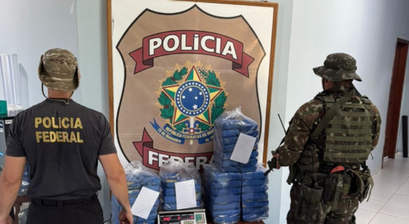 PF e Exército prendem homem com cerca de 70 kg de drogas no AM