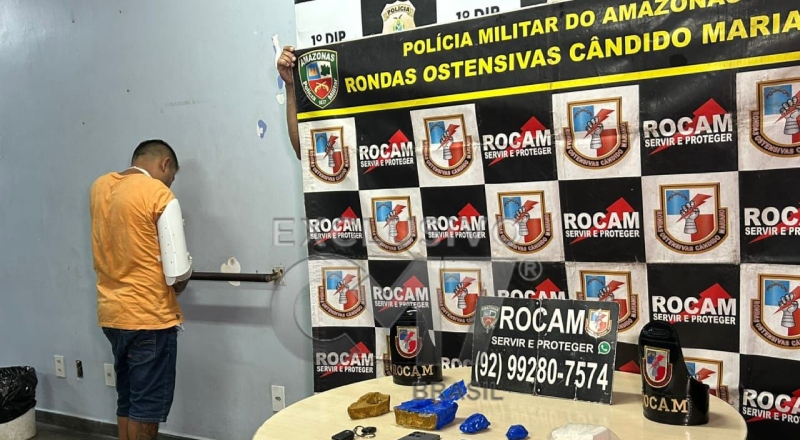 Vulgo ‘Pisca’ é preso com drogas na zona Leste de Manaus; veja vídeo