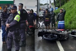 Piloto de moto morre em acidente com caminhão na avenida Torquato Tapajós; veja vídeo