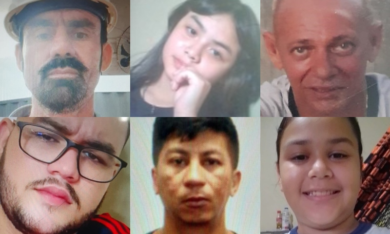 Polícia divulga imagem de seis pessoas que desapareceram em Manaus